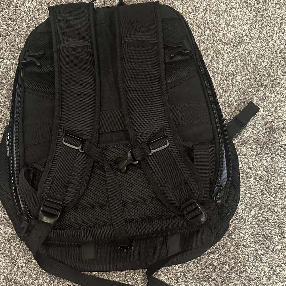 Vankean Black 16” Travel Laptop Backpack with Red Highlights